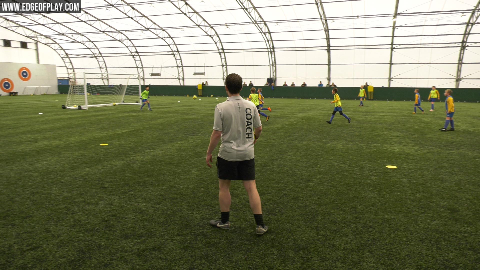 Edge of Play 3 Zones for 3 Goals Switching Play Game